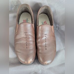 SAS Viva Brown Leather Loafers Slip On TriPad Comfort Shoes Women's Size 8 1/2 M